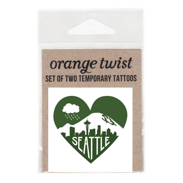 Seattle Heart Temporary Tattoos - DIGS