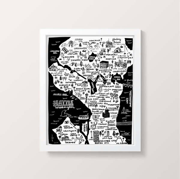 Seattle Map Print - DIGS