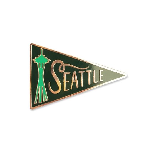 Seattle Pennant Enamel Pin - DIGS