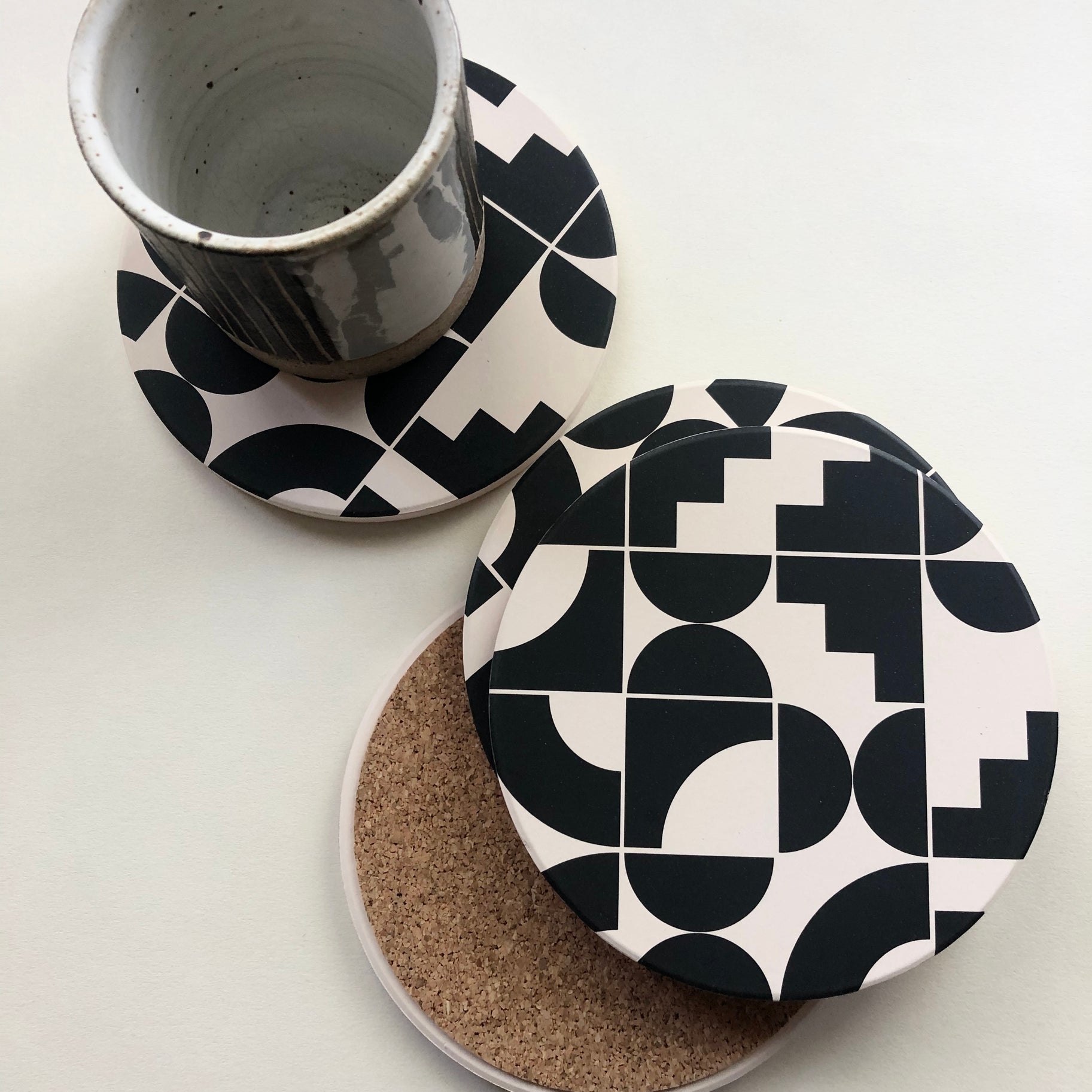Shapes Absorbent Stone Coasters - DIGS