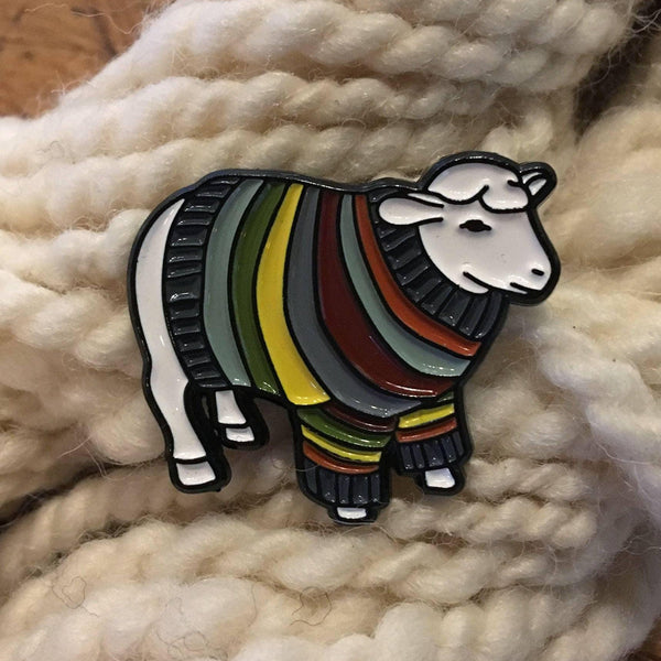 Sheep Sweater Enamel Pin - DIGS