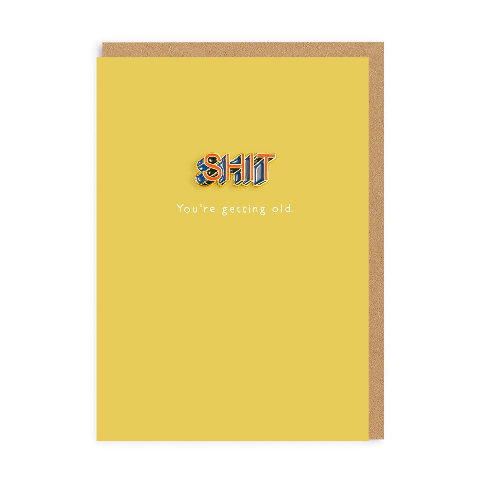 Shit Enamel Pin Card - DIGS