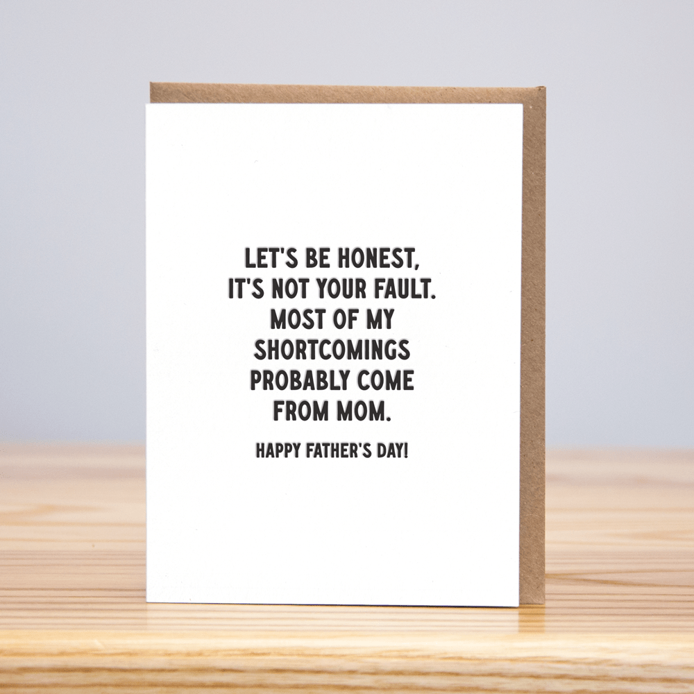Shortcomings Father's Day Card - DIGS