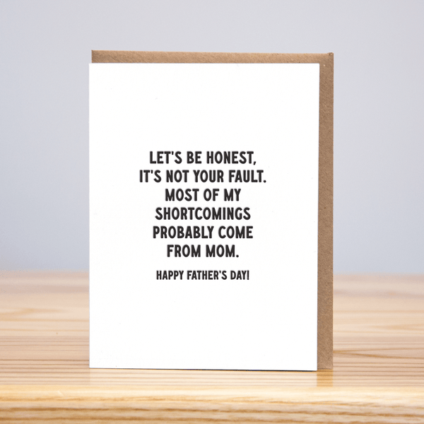 Shortcomings Father's Day Card - DIGS
