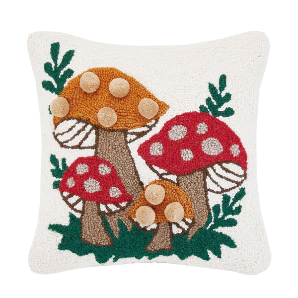Shroomy Pom Pom Hook Pillow - DIGS