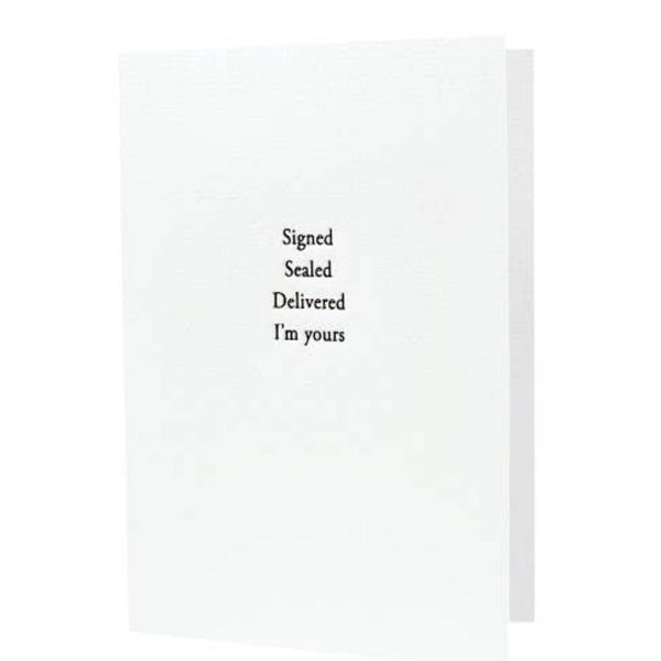 Signed Sealed Delivered Card - DIGS