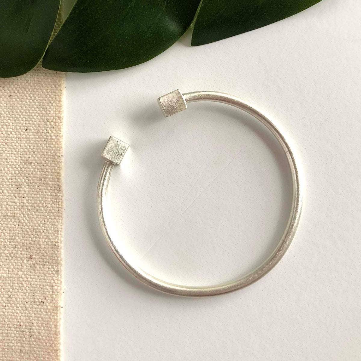 Silver Cubed Cuff - DIGS