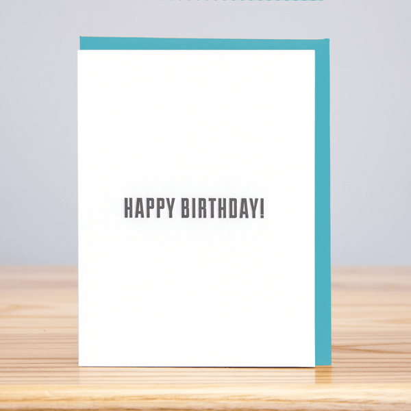 Simple Happy Birthday Card - DIGS