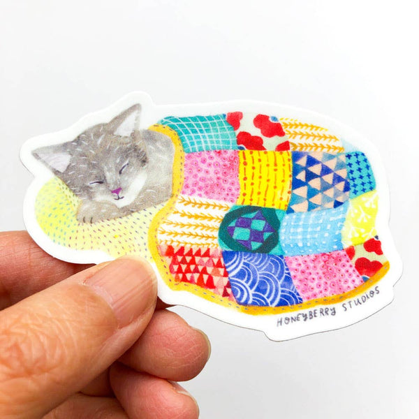 Sleeping Kitty Sticker - DIGS