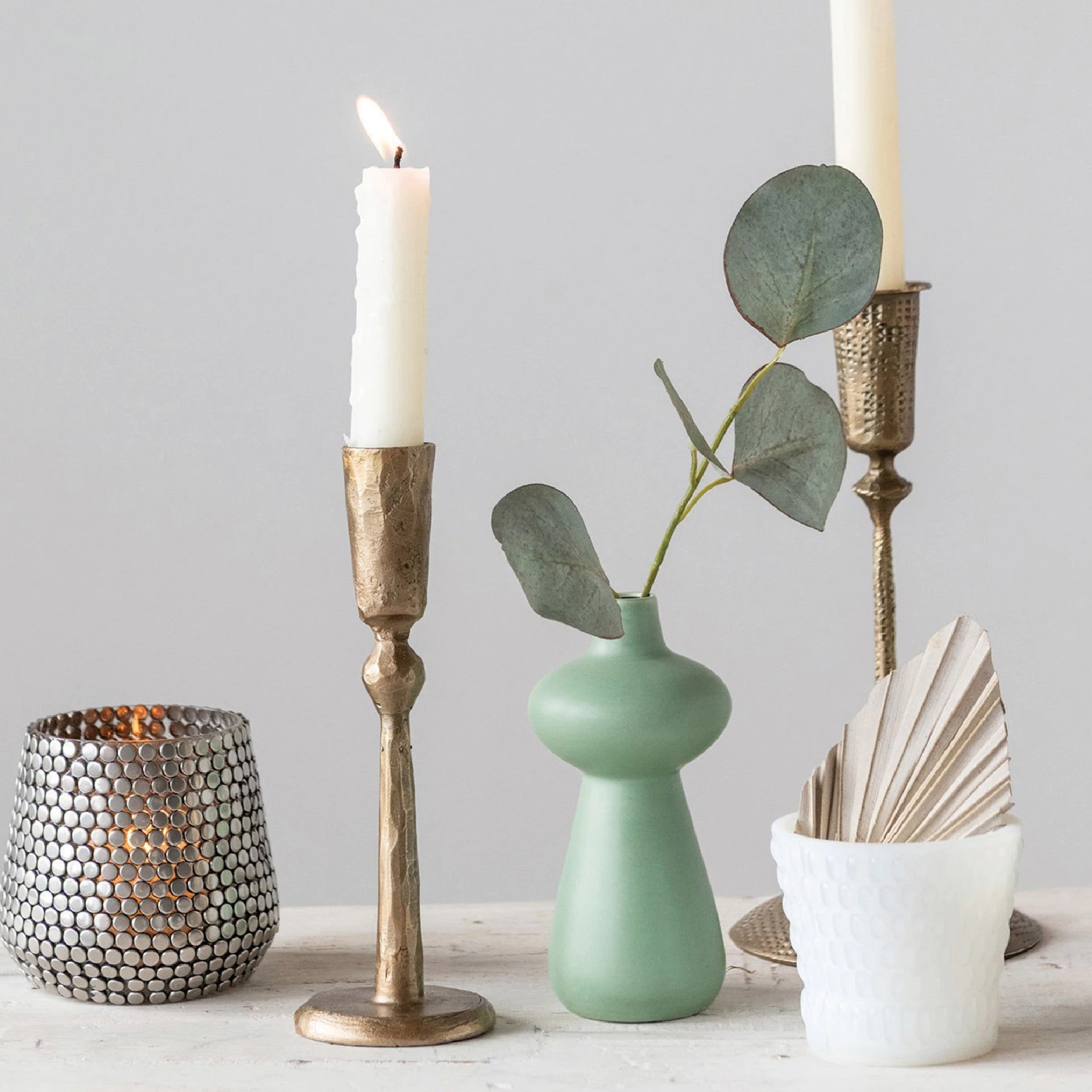 Small Aqua Stoneware Vase - DIGS