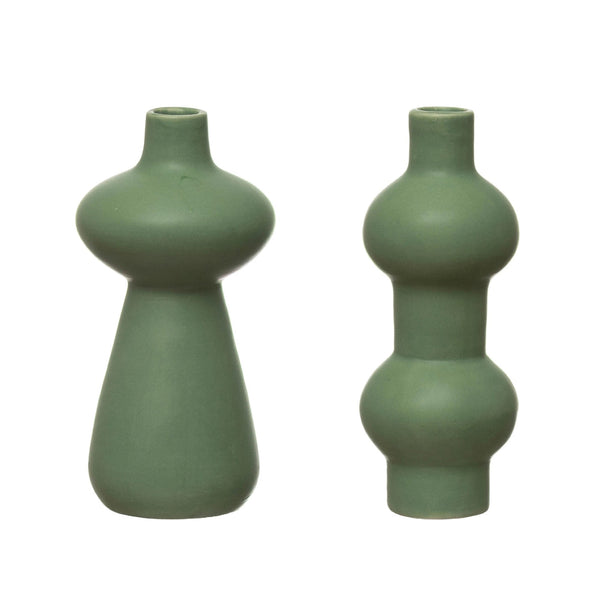 Small Aqua Stoneware Vase - DIGS