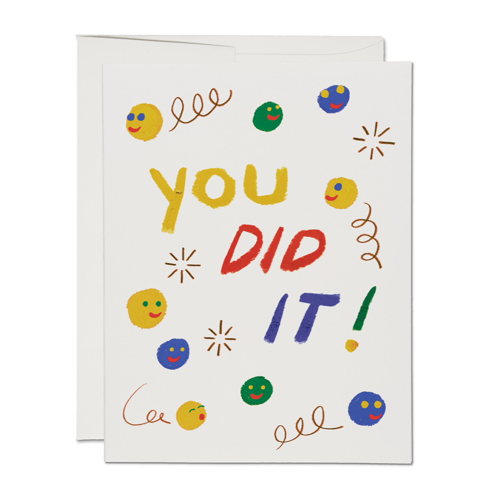 Smiley Faces Congratulations Card - DIGS