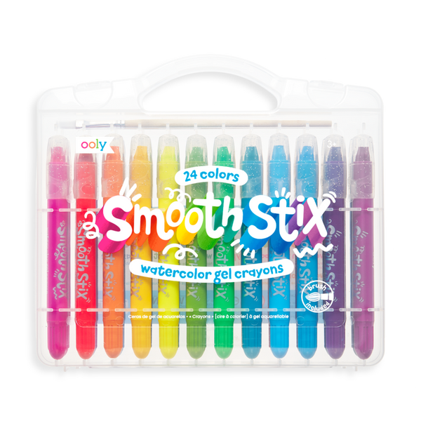 OolyRainbow Sparkle Gel Crayons for Kids and Adults - Set of 12