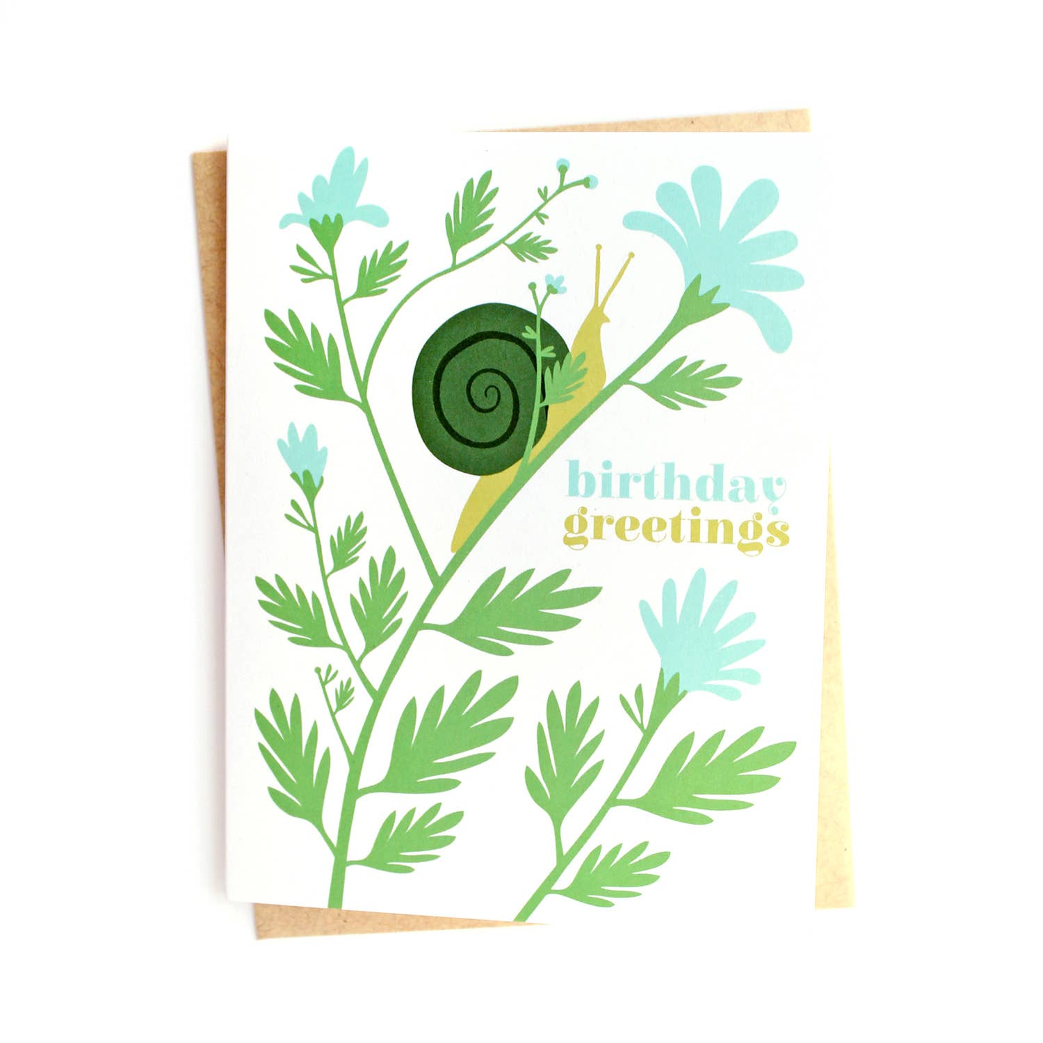 Snail Birthday Greeting Card - DIGS