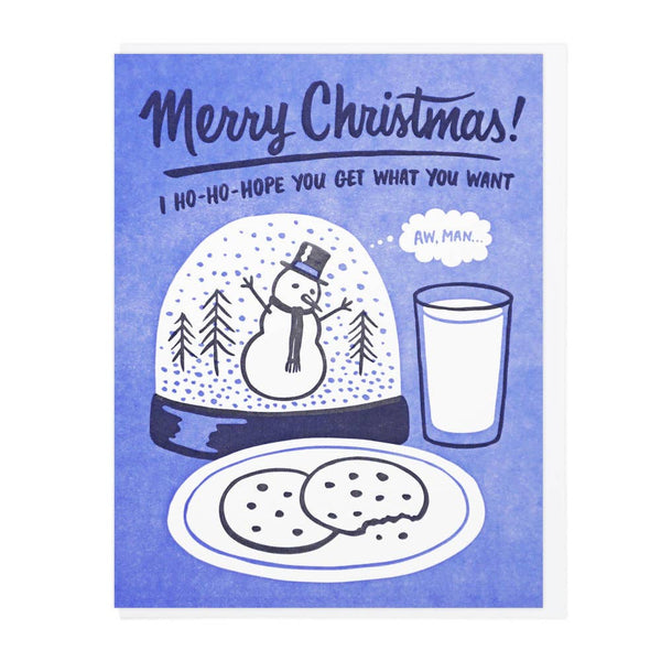 Snow Globe Snowman Card - DIGS