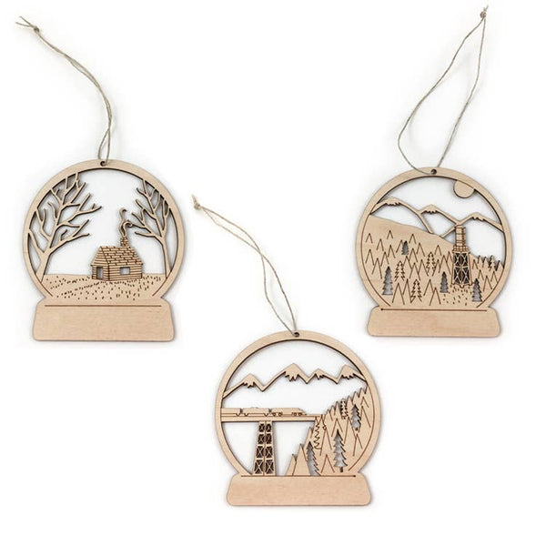 Snow Globes Ornament Set - DIGS
