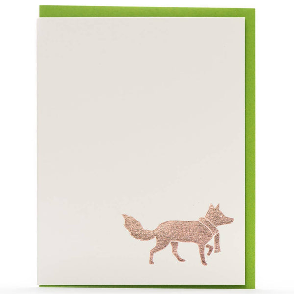Snow Tracks Fox Card - DIGS