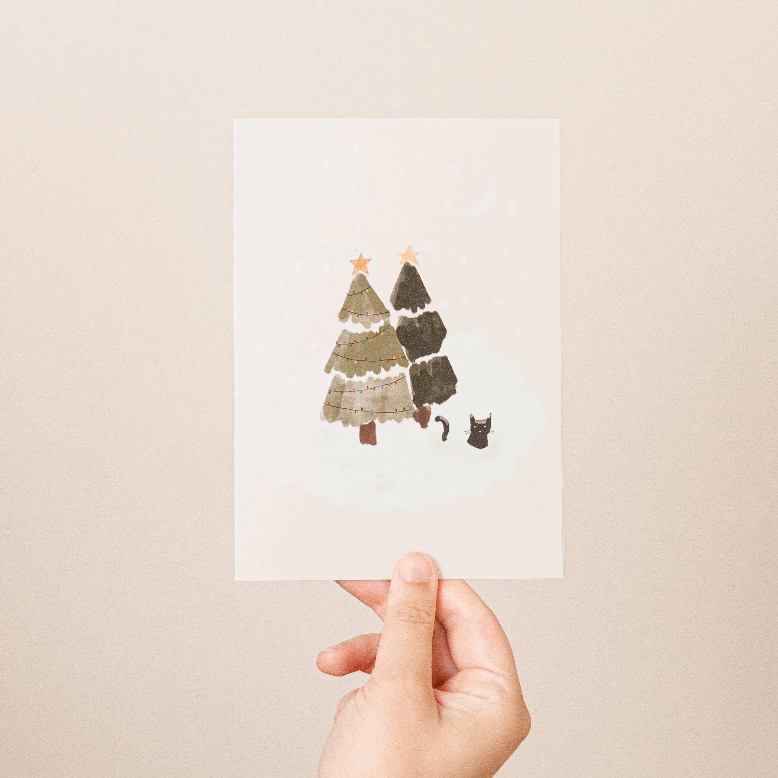 Snowy Cat Card - DIGS