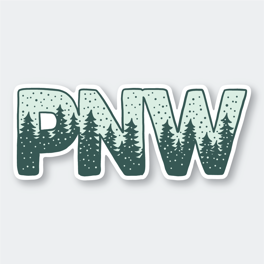 Snowy PNW Sticker - DIGS