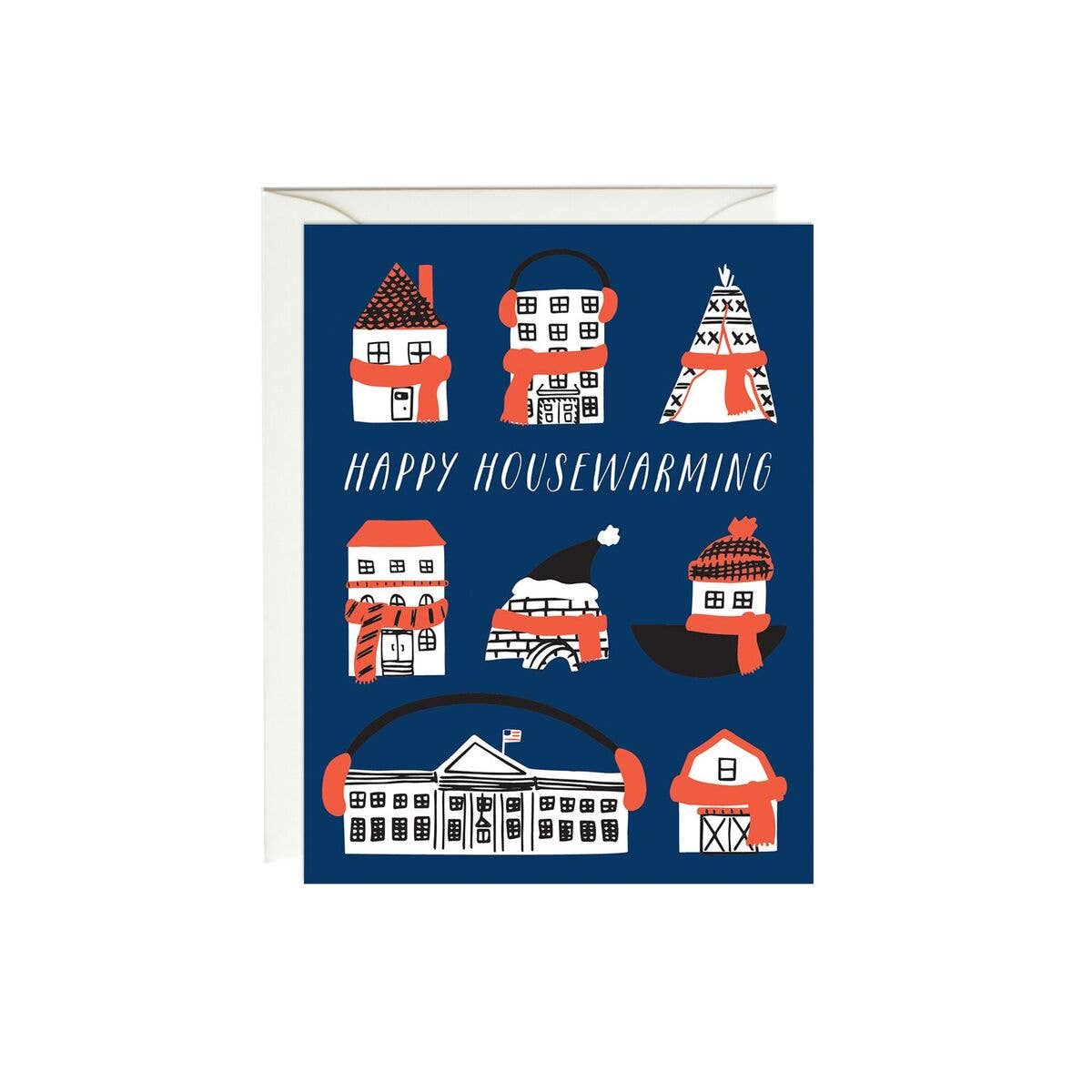 Snuggly Houses Housewarming Card - DIGS