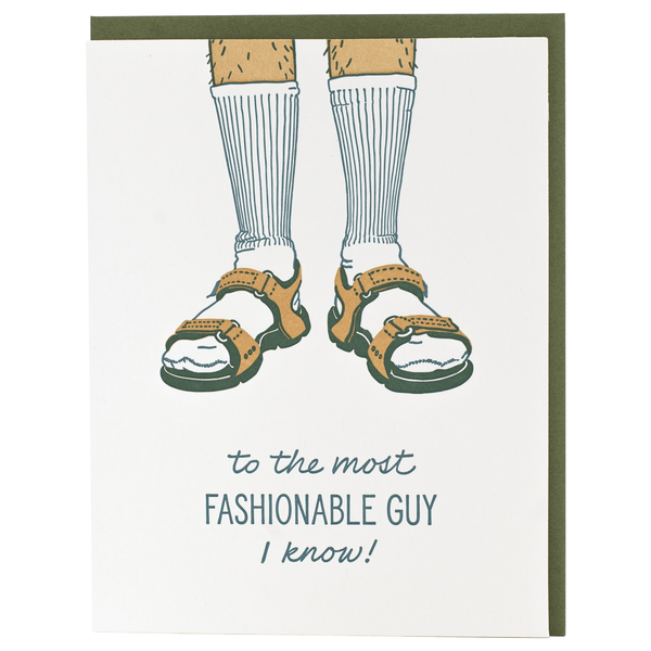 Socks & Sandals Father's Day Card - DIGS