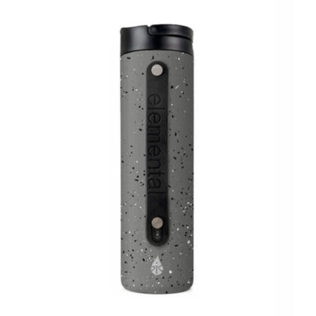 20oz Iconic Elemental Water Bottle With Silicone Strap - Speckled Gray