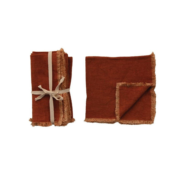 Square Linen Blend Napkins, Set of 4 - DIGS