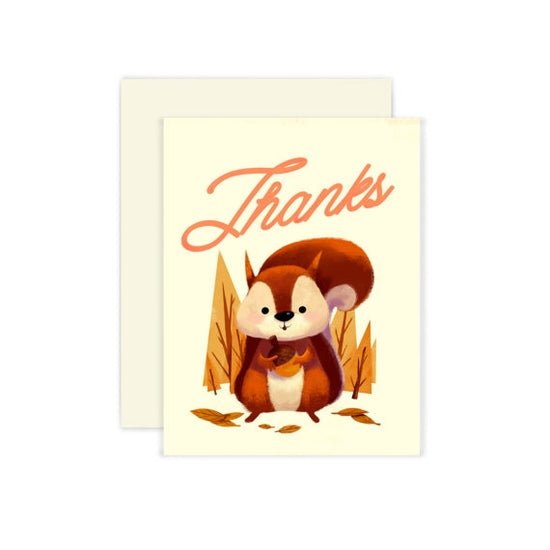 Squirrel Thank You Card - DIGS
