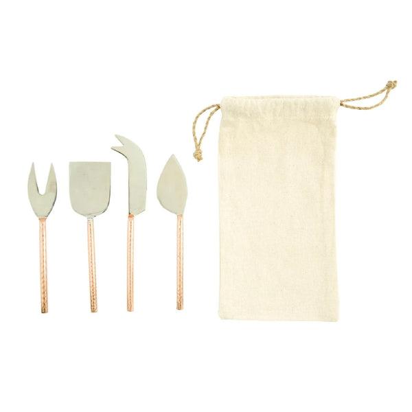 Stainless Steel/Copper Cheese Knives Set - DIGS