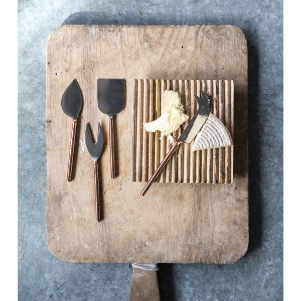 Stainless Steel/Copper Cheese Knives Set - DIGS