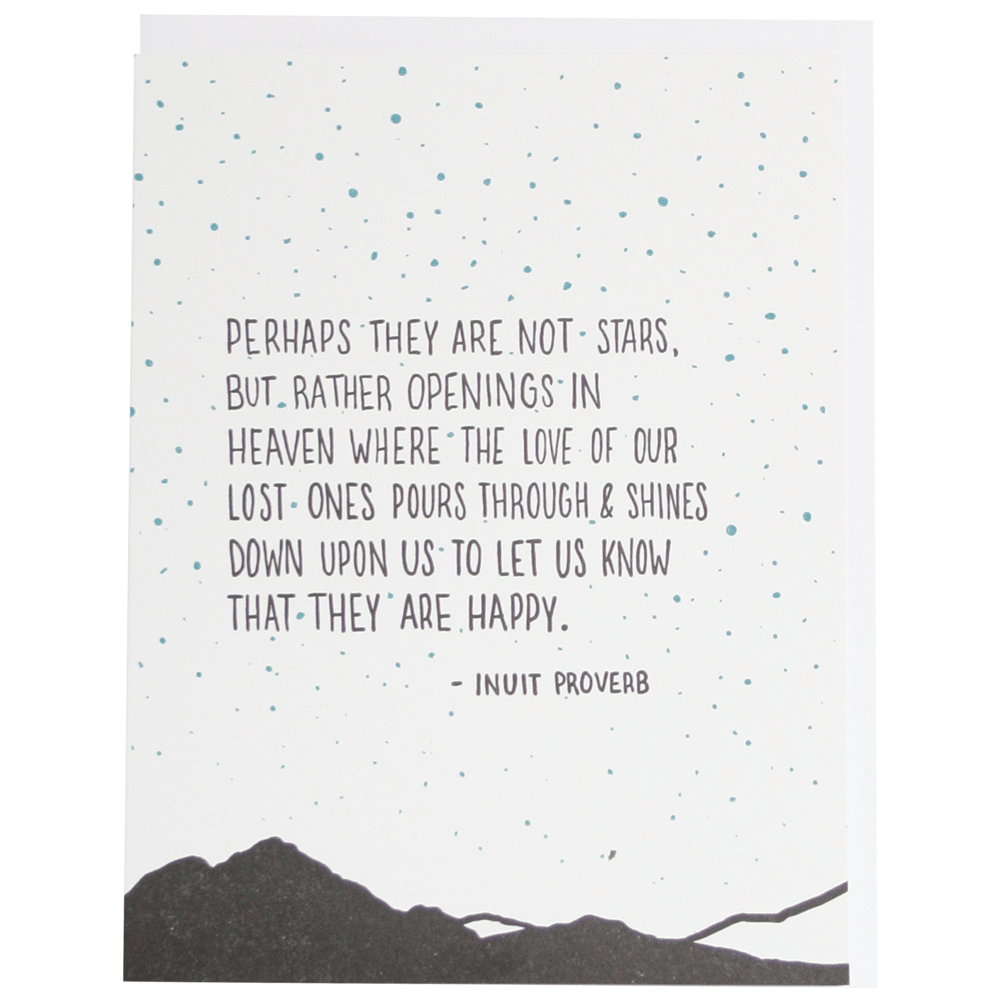Stars in the Sky Sympathy Quote Card - DIGS