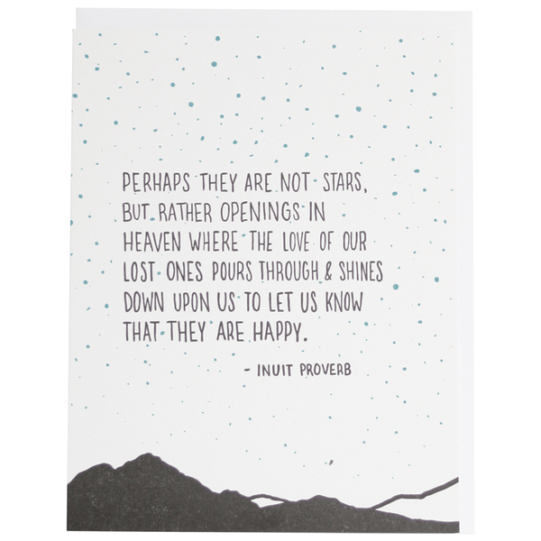 Stars in the Sky Sympathy Quote Card - DIGS
