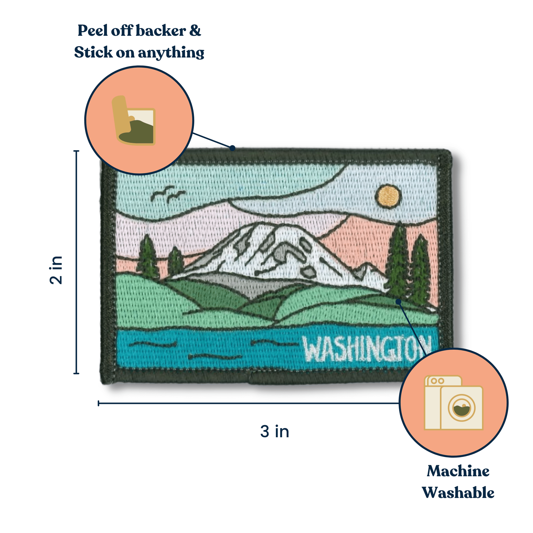 Stick - on Patch: Mt. Rainier - DIGS