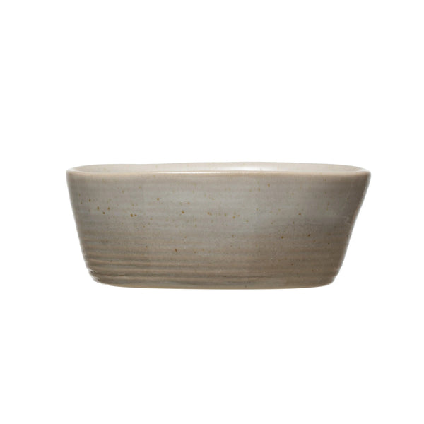 Oval Stoneware Bowl