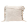 Stonewashed Pillow with Chevron Print and Tassels - DIGS
