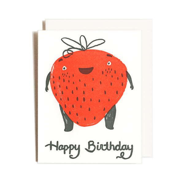 Strawberry Birthday Card - DIGS