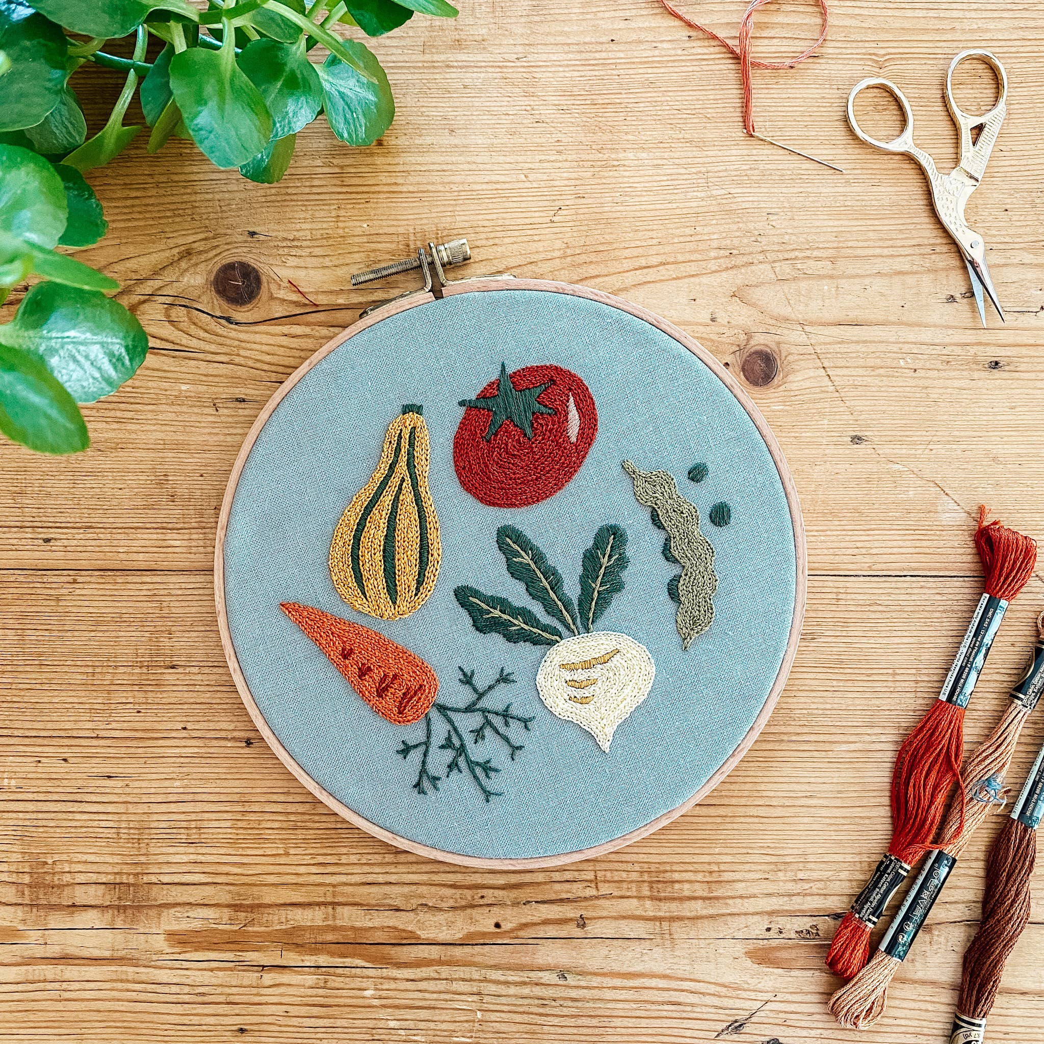 Summer Harvest Embroidery Kit - DIGS