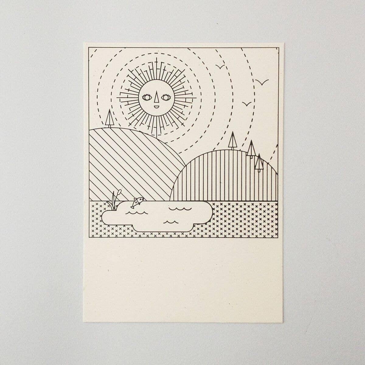 Sun Color - in Letterpress Card - DIGS