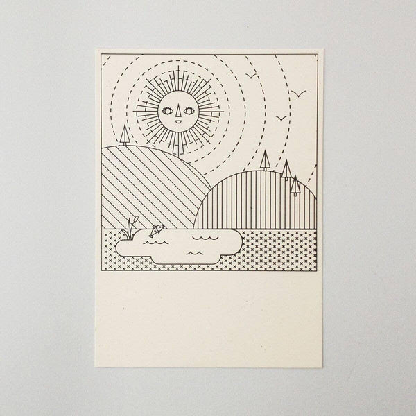 Sun Color - in Letterpress Card - DIGS