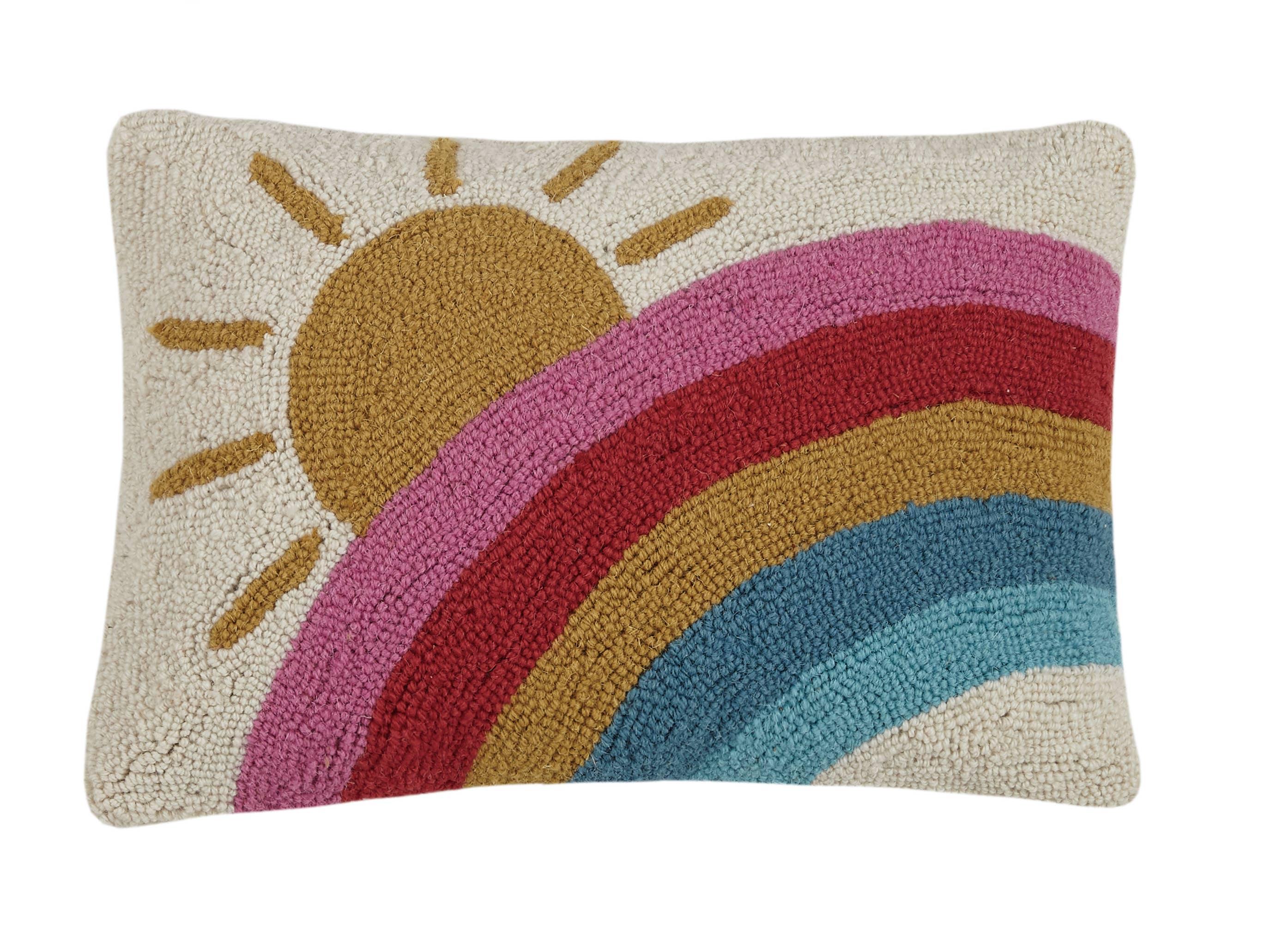 Sun + Rainbow Hook Pillow - DIGS