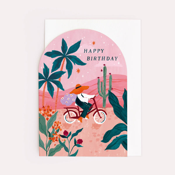 Sunset Bike Birthday Card - DIGS