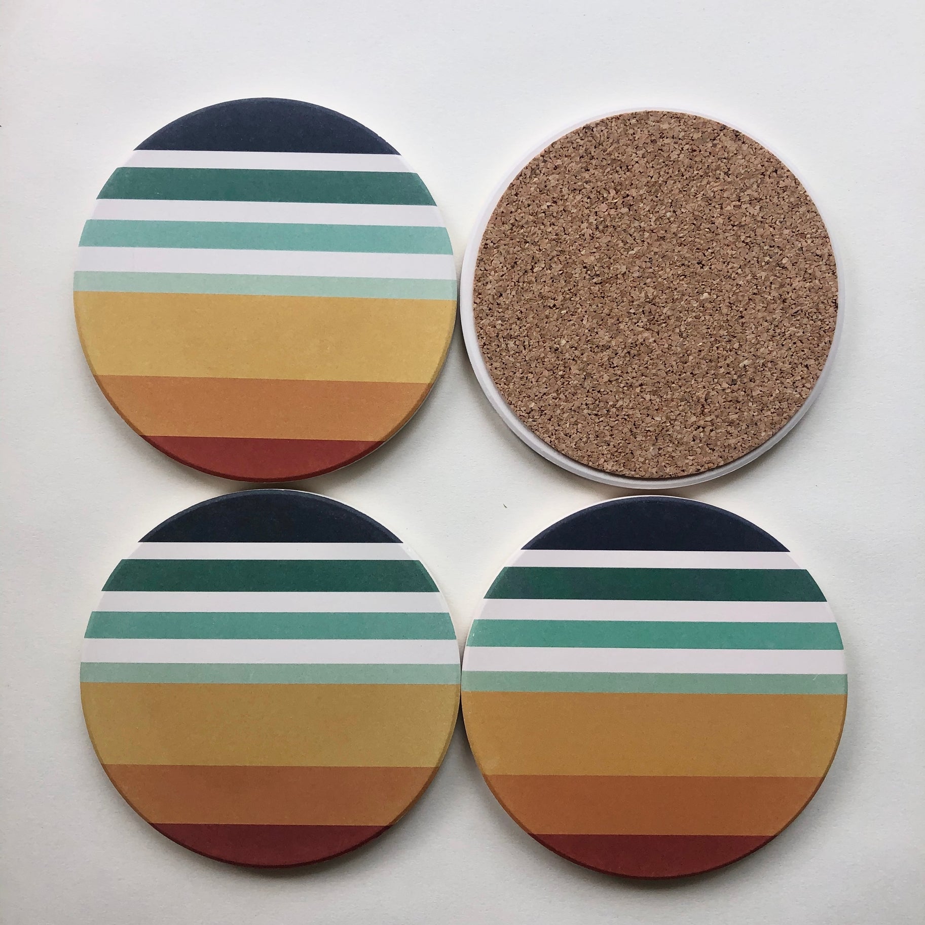 Sunset Absorbent Stone Coasters