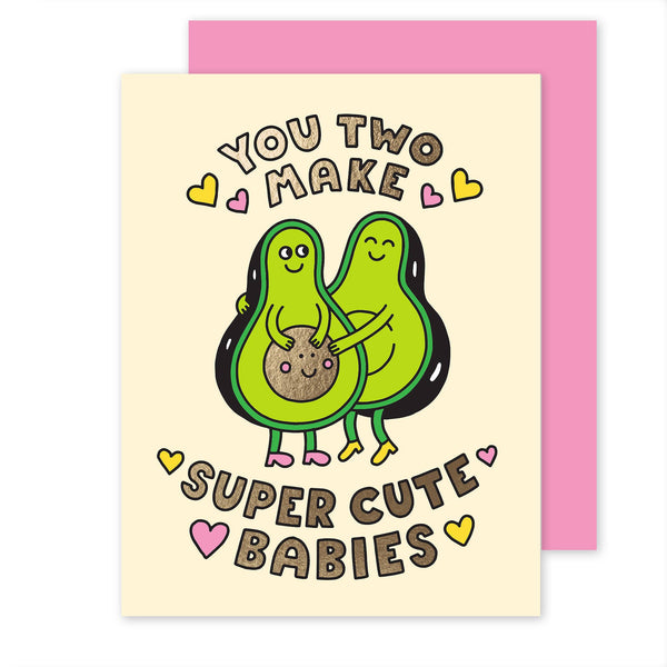 Super Cute Babies Avocados Card - DIGS