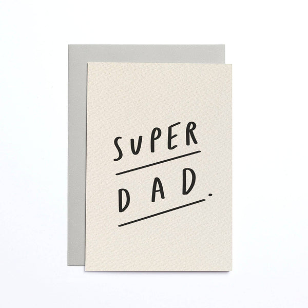 Super Dad Cream Small Card - DIGS