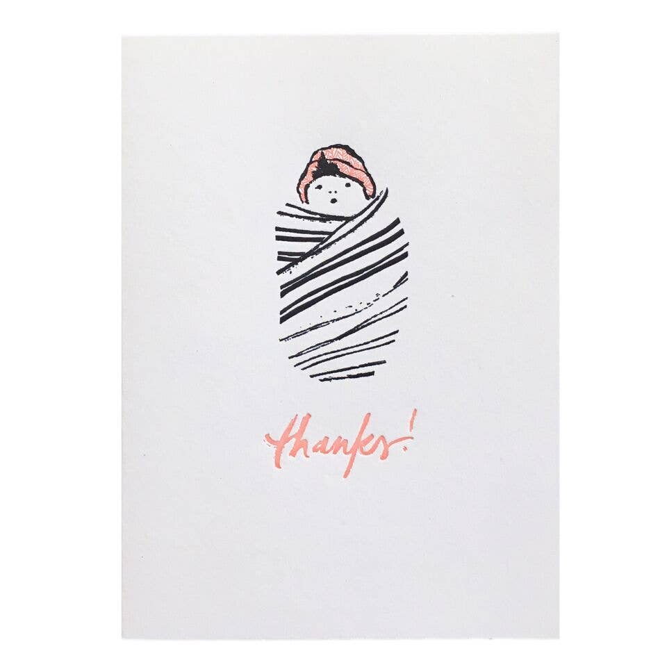 Swaddled Baby Thank You Card Boxed Set - DIGS