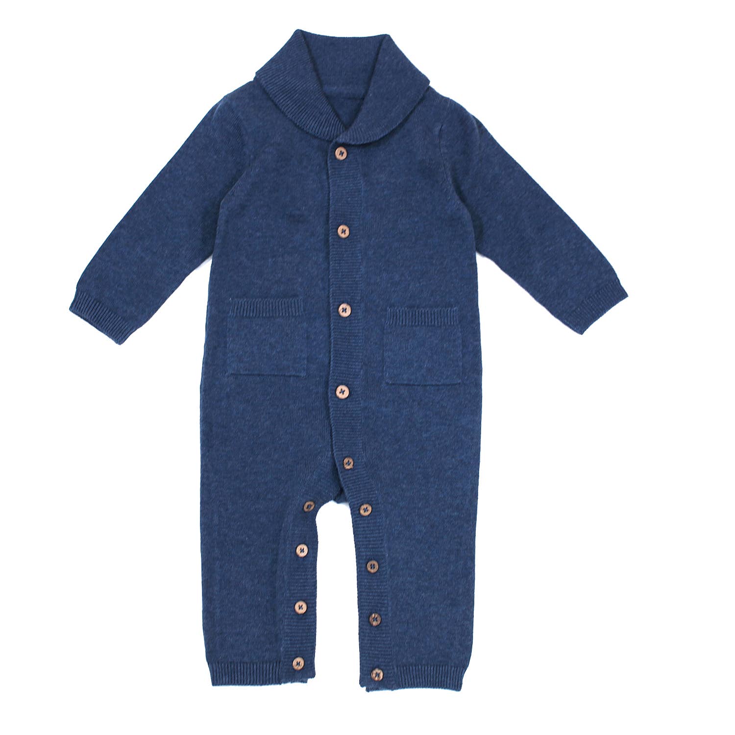 Sweater Knit Heather Coverall: Indigo - DIGS