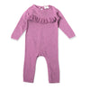 Sweater Knit Ruffle Romper: Orchid - DIGS