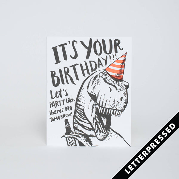 T - Rex Birthday Card - DIGS