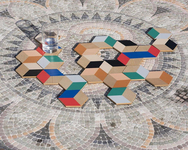 Table Tiles: Red/Blue - DIGS
