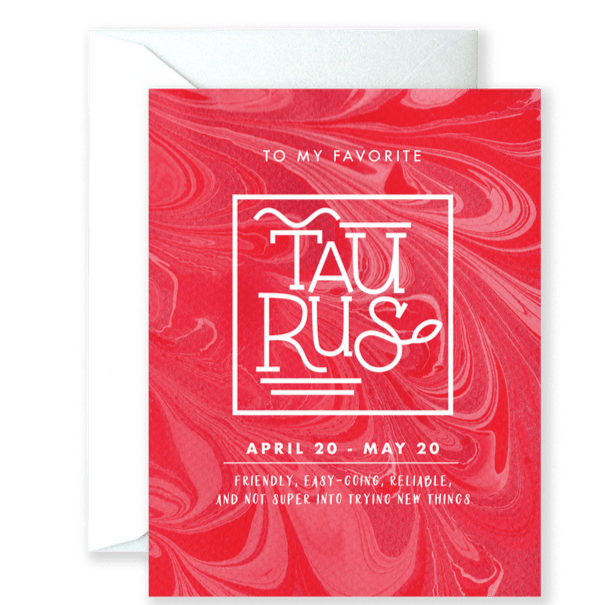 Taurus Astrology Series Card - DIGS